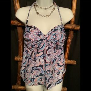 346 Paisley bathing suit top